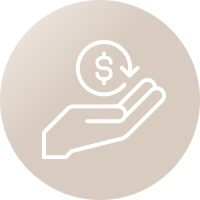 お金と手のアイコン